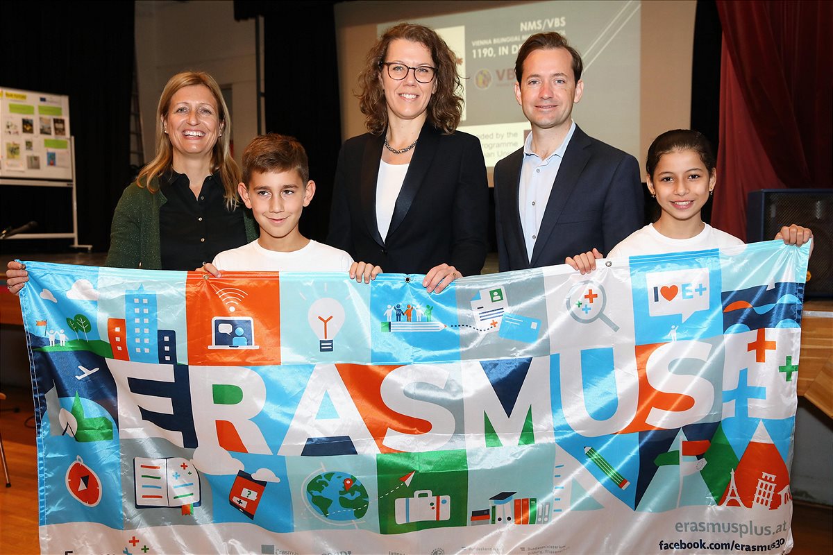 Eröffnung der #Erasmusdays 2019 durch BM Iris Rauskala und OeAD-GF Jakob Calice