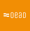 OeAD-Logo auf orangem Hintergrund