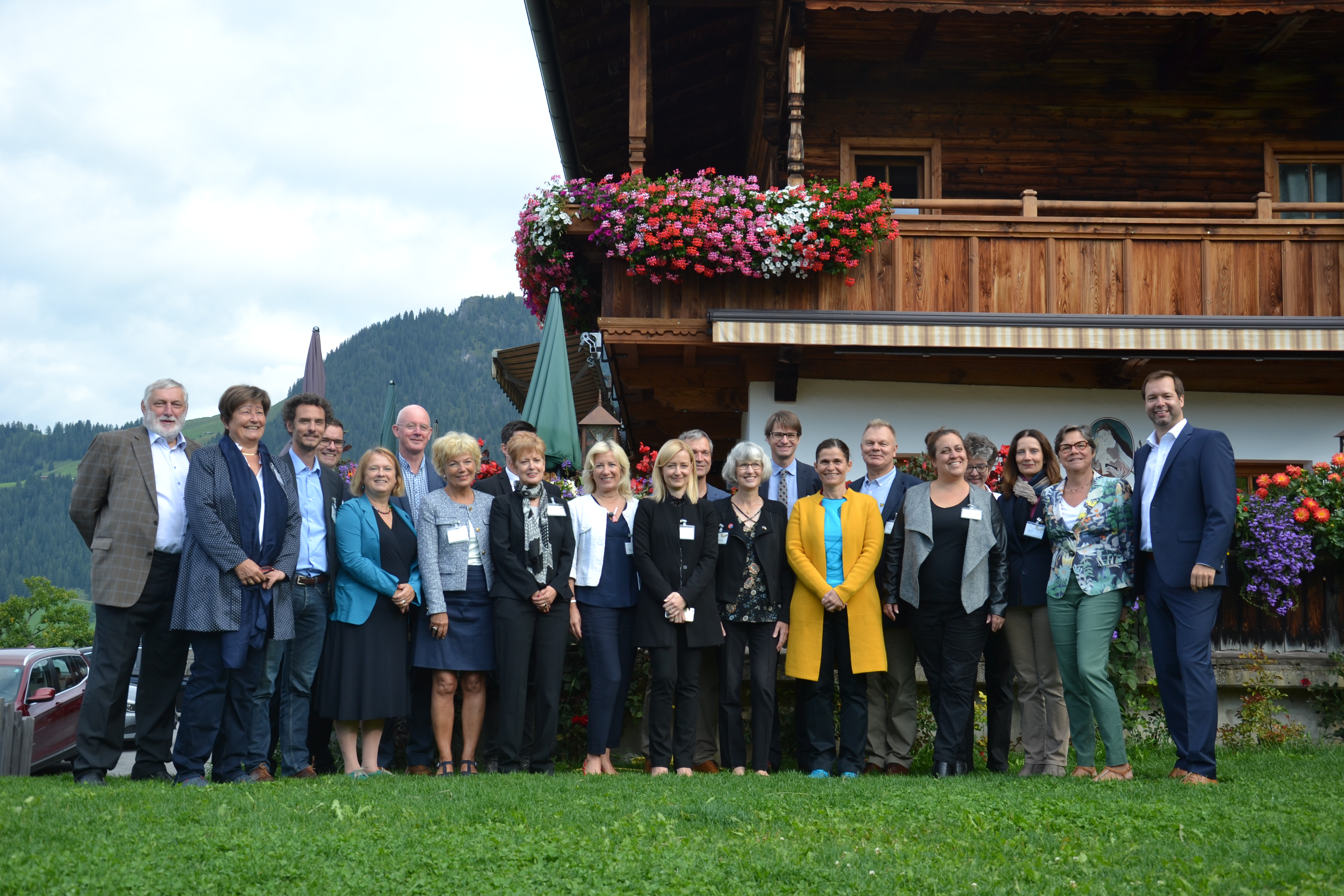 Teilnehmer/innen des Retreats in Alpbach 